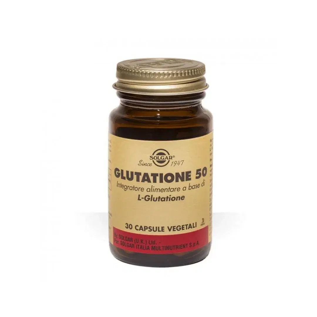 Solgar Glutatione 50 Integratore Alimentare 30 Capsule Vegetali