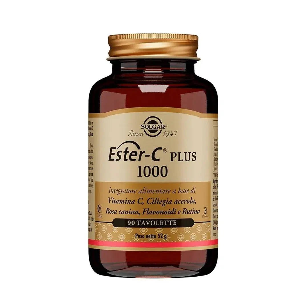 Solgar Ester-C Plus 1000 Integratore per il Sistema Immunitario 90 Tavolette