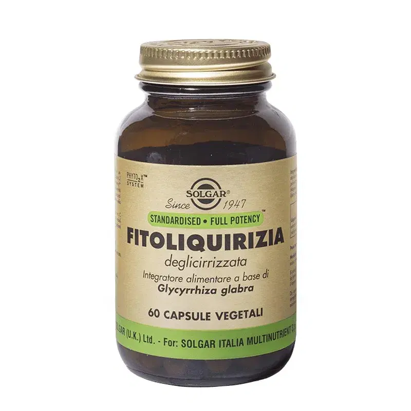 Solgar Fitoliquirizia Deglicerizzata Integratore Alimentare 60 Capsule Vegetali