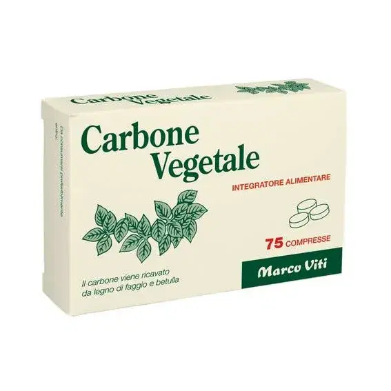 Marco Viti Linea Intestino Sano Carbone Vegetale Integratore 75 Compresse