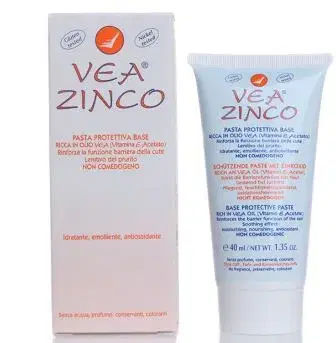 VEA Zinco Pasta Protettiva Idratante Lenitiva Emolliente con Vitamina E 40 ml