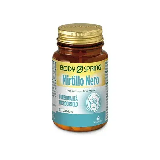 Body Spring Mirtillo Nero Integratore Funzione Visiva 50 Capsule