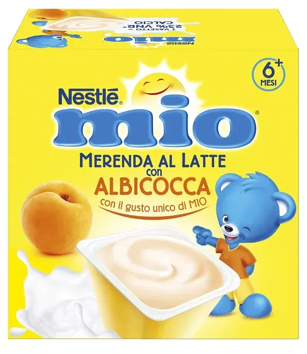 Nestle Mio Merenda al Latte Gusto Albicocca 4 x 100 g