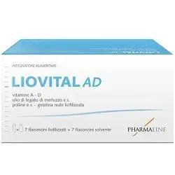 Pharma Line Liovital Adulti 7 Flaconcini Liofilizzato + 7 Flaconcini Solvente