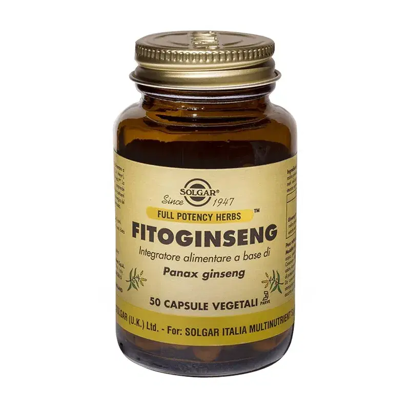 Solgar Fitoginseng Integratore Alimentare 50 Capsule Vegetali