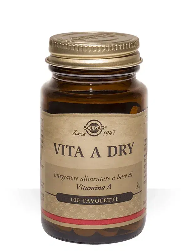 Solgar Vita A Dry Integratore Alimentare 100 Tavolette