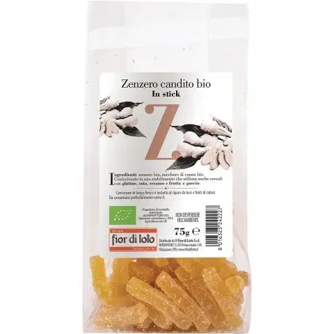 Fior Di Loto Zenzero Candito Biologico 75 g