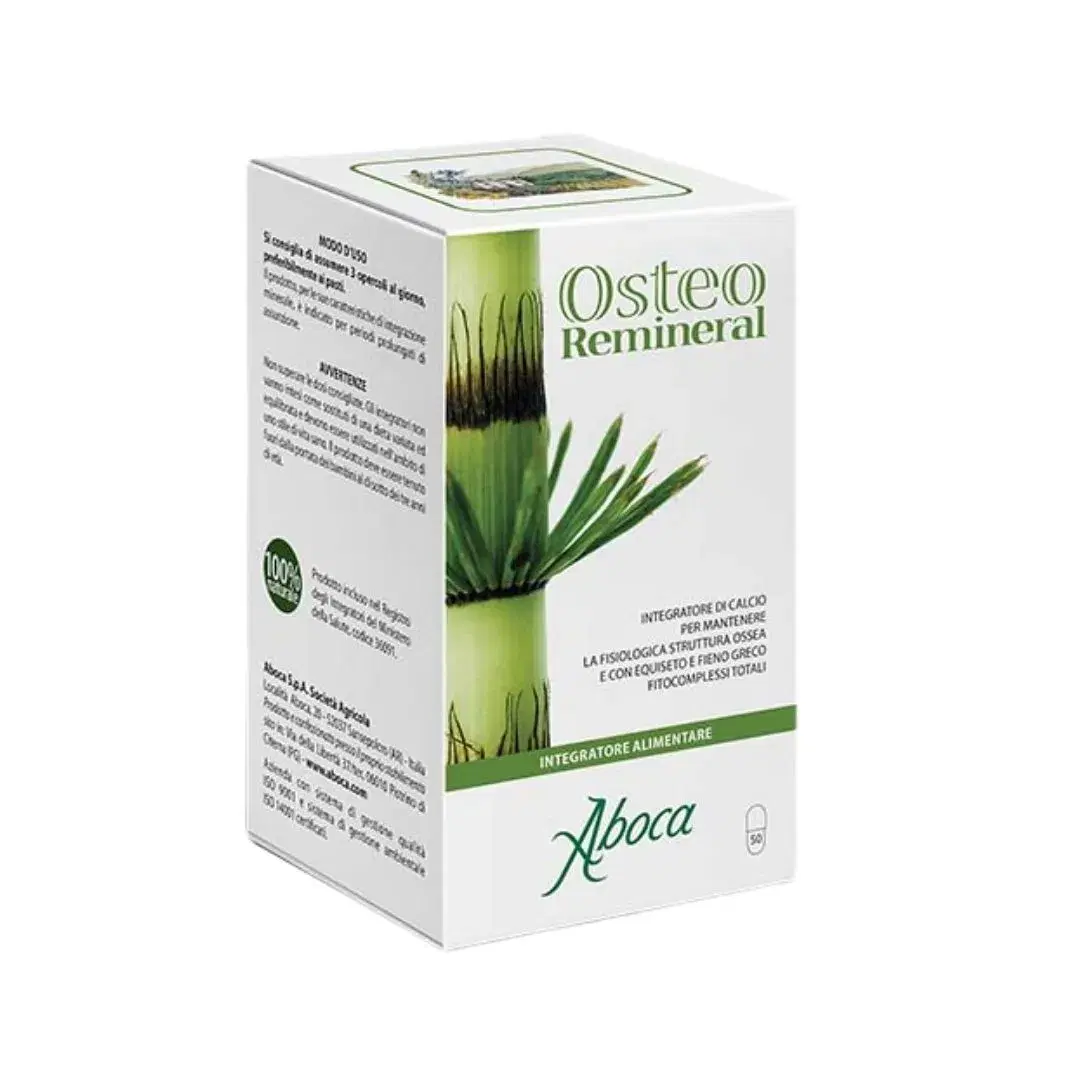 Aboca Integratori Linea Età e Menopausa OsteoRemineral 50 Opercoli