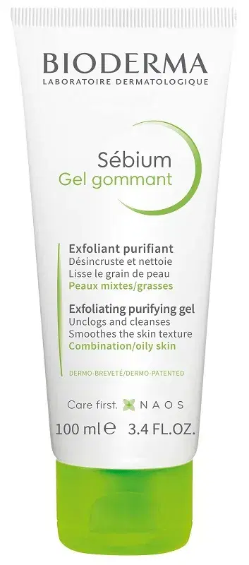 Bioderma Sebium Gel Gommant Esfoliante Purificante Pelli Grasse 100 ml