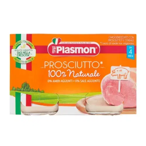 Plasmon Omogeneizzato Di Carne Prosciutto Cotto 2x120 g +4m