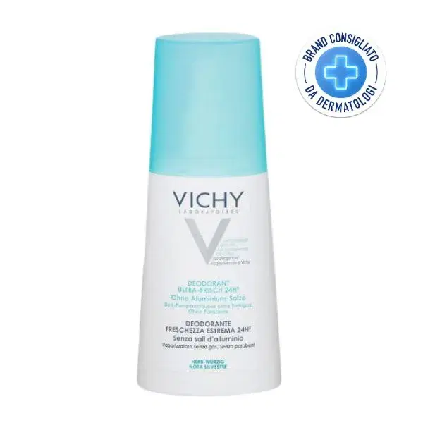 Vichy Deodorante 24h Freschezza Estrema Anti-odore Nota Silvestre Spray 100 ml