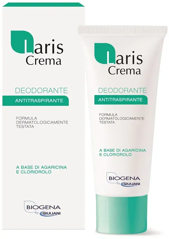 Biogena Linea Deodorazione e Ipersudorazione Laris Crema Antitraspirante 75 ml