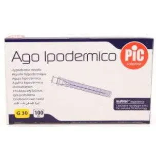 Pic Ago Gauge 30x0,5 Cono Luer Lock 100 Pezzi