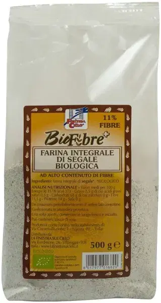 La Finestra Sul Cielo Farina Integrale Di Segale Bio 500g