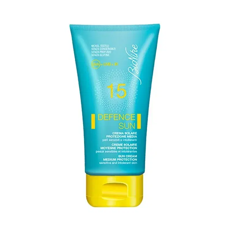 BioNike Defence Sun SPF15 Crema Solare Protezione Media per Pelli Sensibili 50ml