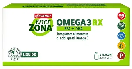 Enerzona Omega 3 RX Integratore Di Acidi Grassi 5 Flaconcini
