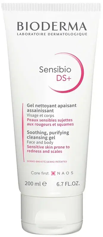 Bioderma Sensibio DS+ Gel Moussant Detergente Viso Anti-Irritazioni 200 ml