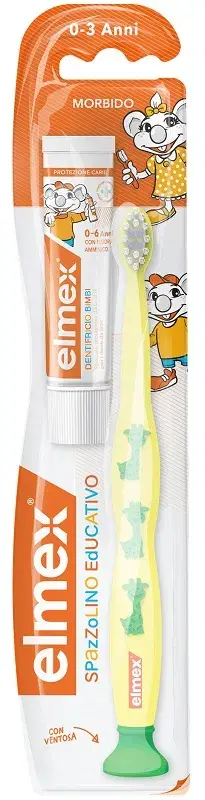 elmex Linea Igiene Dentale Quotidiana Bimbi Spazzolino Delicato 0-3 Anni