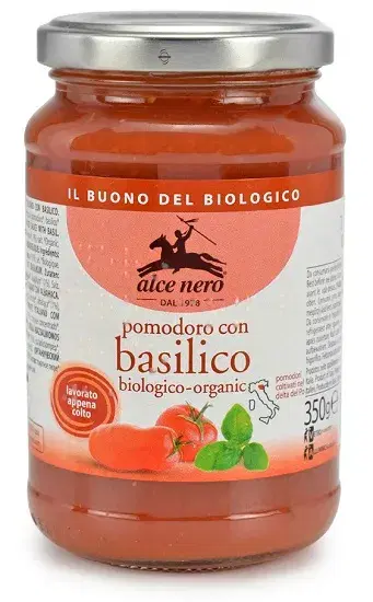 Alce Nero Pomodoro Con Basilico Bio 350g