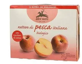 Nettare di Pesca Biologico Alce Nero 3 Bottiglie da 200 ml