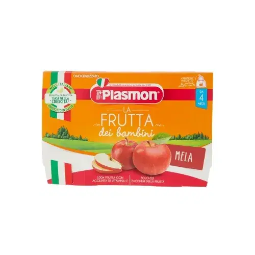 Plasmon Omogeneizzati Di Frutta Sapori Di Natura Alla Mela 4x100 g +4m