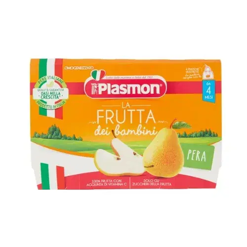 Plasmon Omogeneizzati Di Frutta Sapori Di Natura Alla Pera 4x100 g +4m