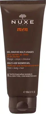 Nuxe Men Gel Douche Gel Doccia Uomo Idratante per Viso Corpo Capelli 200 ml