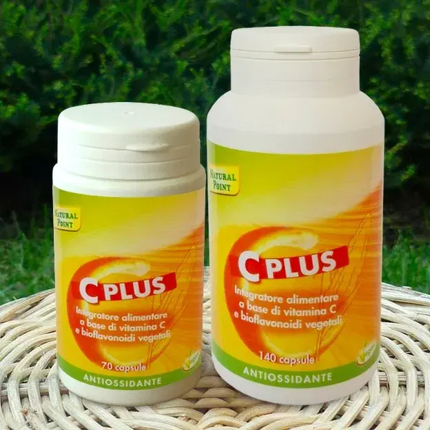 Natural Point Linea Vitamine Minerali C-Plus Integratore Alimentare 70 Capsule