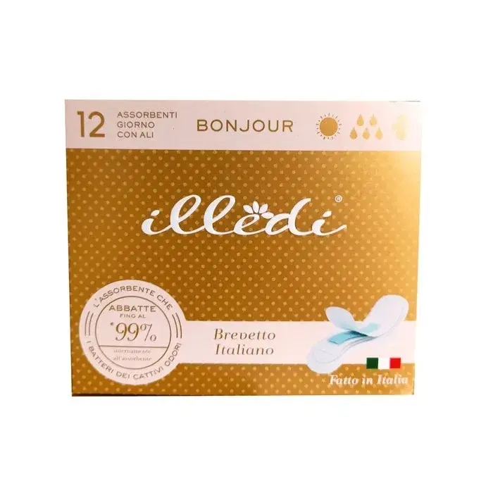 Illedi Bonjour Assorbenti Giorno Con Ali 12 Pezzi