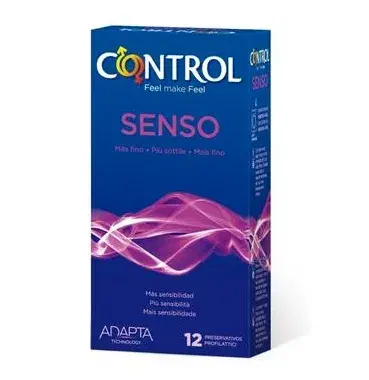 Control Linea Contraccezione Protezione 12 Profilattici Sottili Adapta Senso