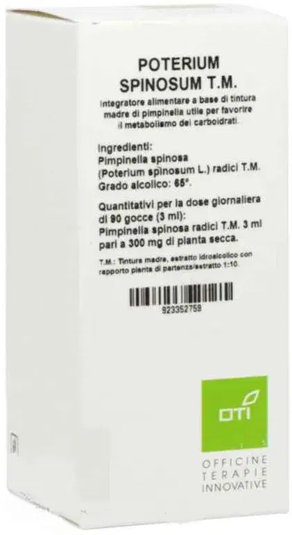 Oti Poterium Spinosum Tintura Madre Per Metabolismo Carboidrati Gocce 100 ml