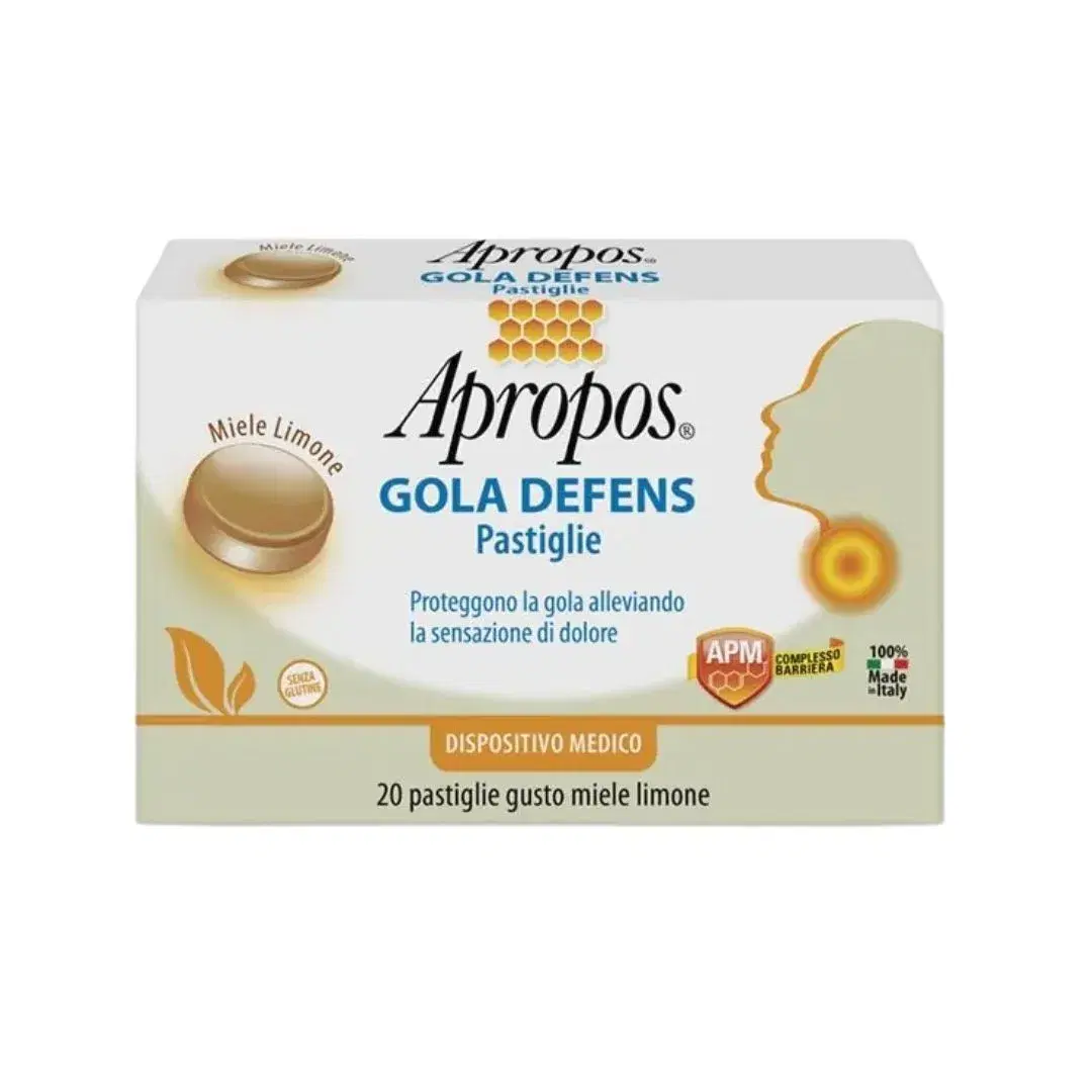 Apropos Gola Defens Gusto Miele Limone Per Il Benessere Della Gola 20 Pastiglie