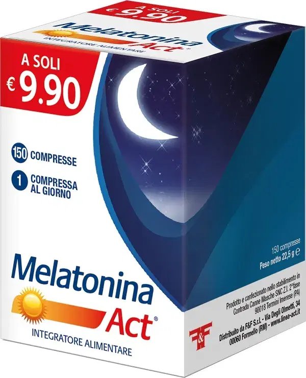 Melatonina Act 1mg Integratore per Favorire il Sonno 150 Compresse