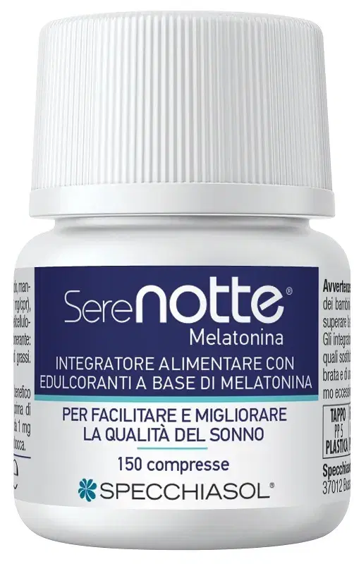 Specchiasol Melatonina 1 mg Integratore per Favorire il Sonno 150 Compresse