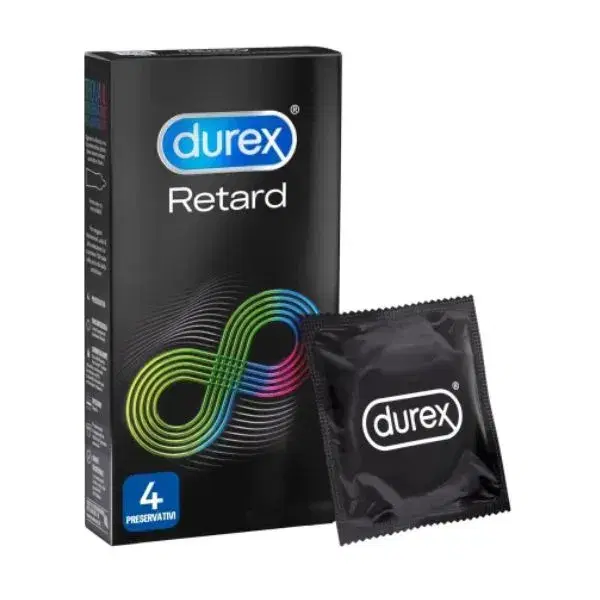 Durex Retard Profilattico Ritardante con Lubrificante 4 Pezzi