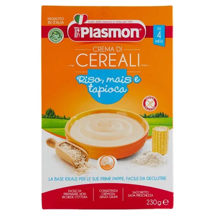 Plasmon Crema Di Cereali Mais Riso Tapioca 230g