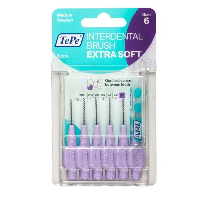 TePe Extra Soft Lilla 1,1 mm 6 Scovolini
