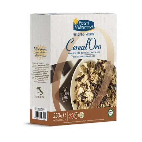 Piaceri Mediterranei CerealOro Fiocchi Di Riso Mais E Cioccolato Senza Glutine 2