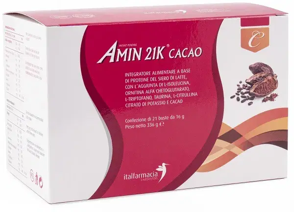 Italfarmacia Linea Aminoacidica Amin 21 K Integratore Alimentare 21 Buste Cacao