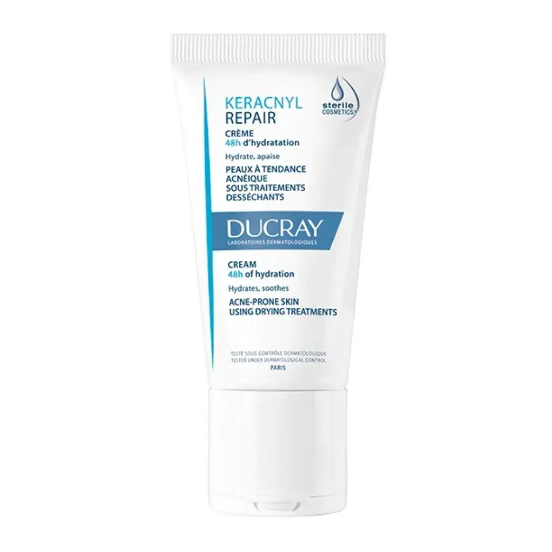 Ducray Keracnyl Repair Crema Idratante per Pelle Grassa a Tendenza Acneica 50 ml