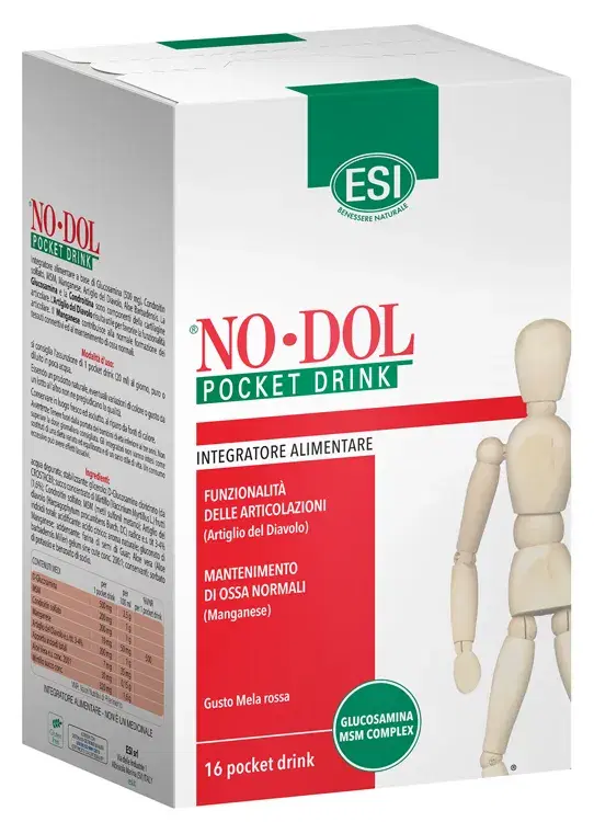 Esi No Dol Pocket Drink Integratore per le Ossa e Articolazioni 16 Pocket Drink
