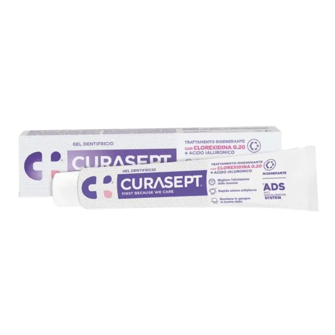 Curasept Gel Dentrificio Trattamento Rigenerante 0.20 con Acido Ialuronico 75 ml