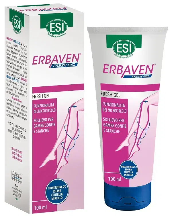 EsiErbaven Fresh Gel Drenante Sollievo Per Gambe Gonfie E Stanche 100 ml
