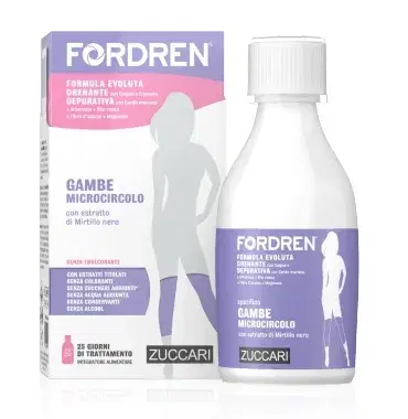 Zuccari Linea Drenante FORDREN GAMBE MICROCIRCOLO Soluzione 25 Giorni 250 ml