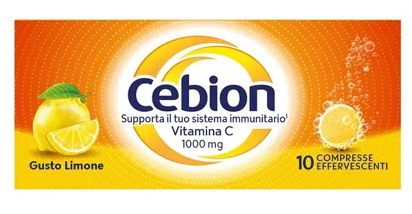Cebion Integratore per le Difese Immunitarie Vitamina C Limone 10 Compresse