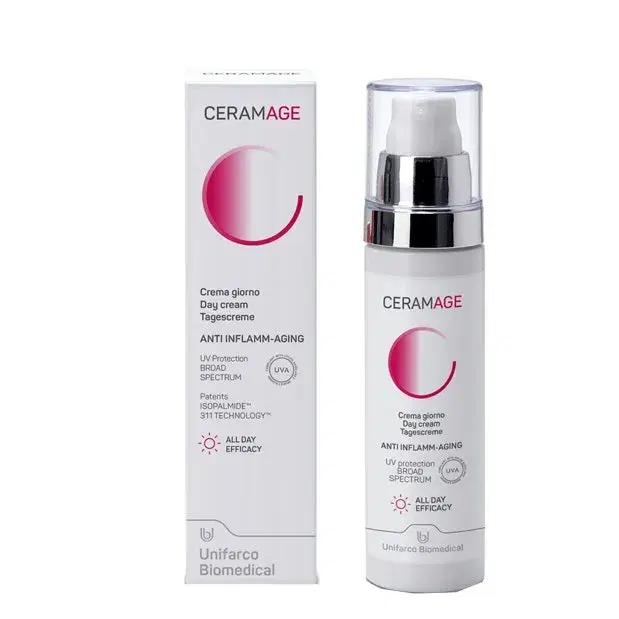 Ceramage Crema Giorno Viso Anti-age e Antinfiammatoria per pelle Intollerante 50