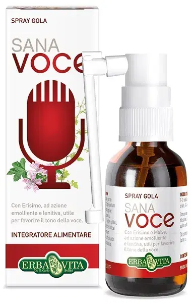 Erba Vita Sana Voce Spray Gola Integratore Mucosa Orofaringea 30 ml