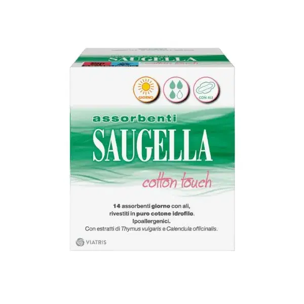 Saugella Assorbente Giorno con le Ali Ipoallergenici 14 Pezzi