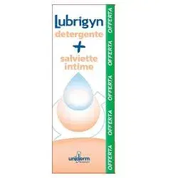 Lubrigyn Cofanetto Detergente Intimo Oleolatte Cremoso 200 ml + 15 Salviettine