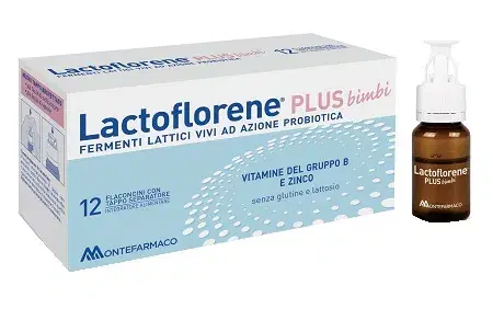 Lactoflorene Plus Bimbi Integratore di Fermenti Lattici Vivi 12 flaconcini